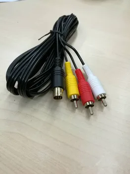 

New nickel Plated SAV RCA Video Audio Composite Cable for Sega Saturn S-Video AV