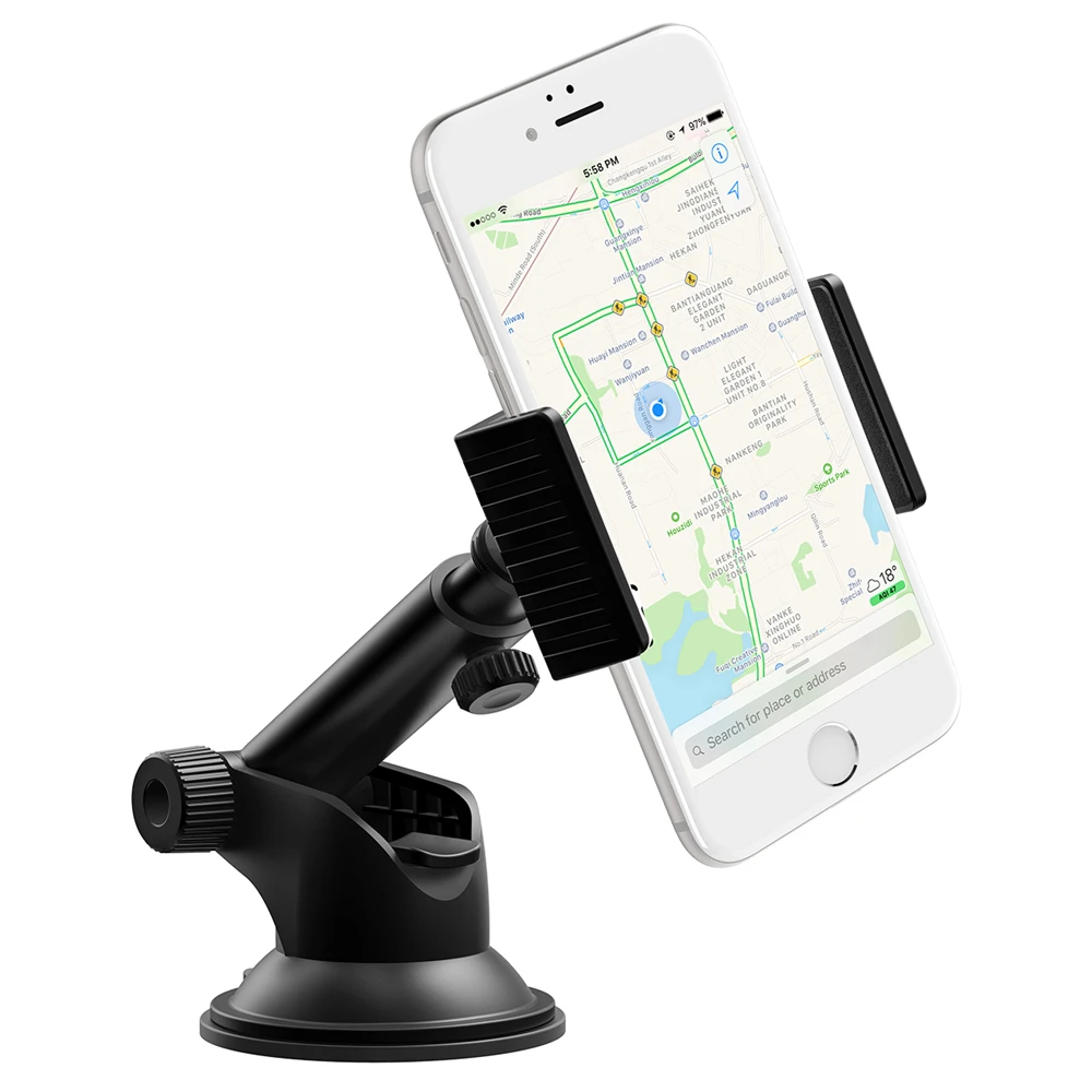 MPOW Dashboard Car Mount 360 Degree Universal Phone Holder Flexible and Adjustable Suction Cup For 4.0-6.0 Smartphone iphone X (8)
