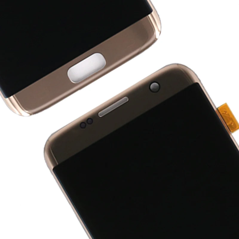 Для samsung для Galaxy S7 Edge G935 lcd с кодирующий преобразователь сенсорного экрана в сборе экран для Galaxy S7 Edge lcd