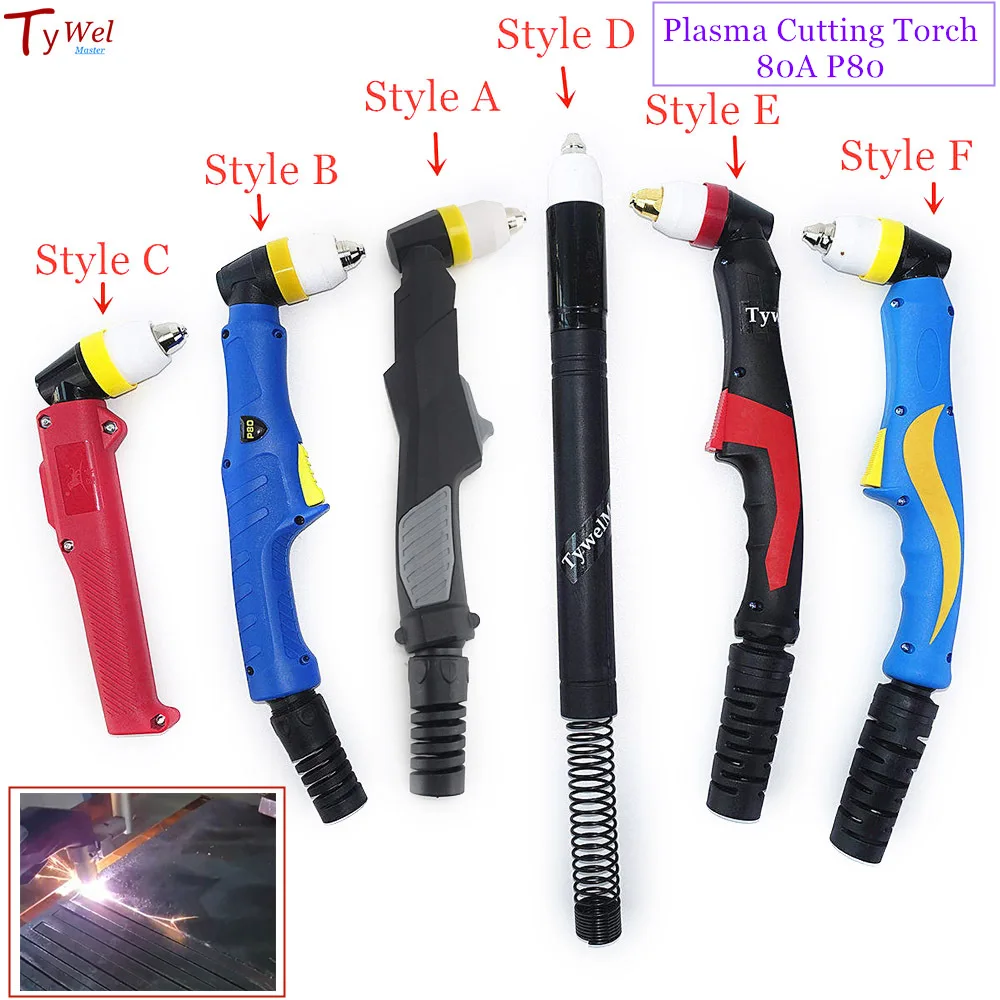 Professional 80A P80 Torch Plasma Cutting Torch Pilot Arc HF Plasma