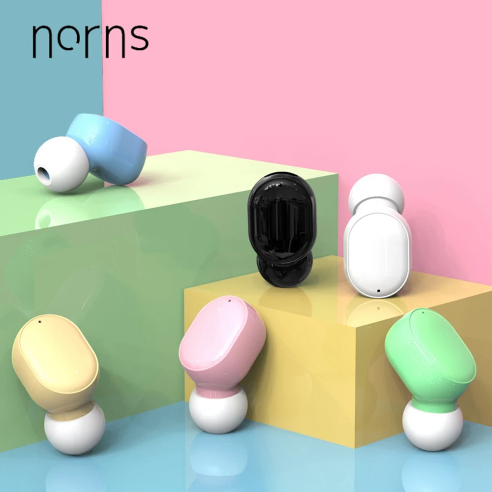 Norns мини беспроводные Bluetooth наушники V5.0 стерео вкладыши с микрофоном спортивные