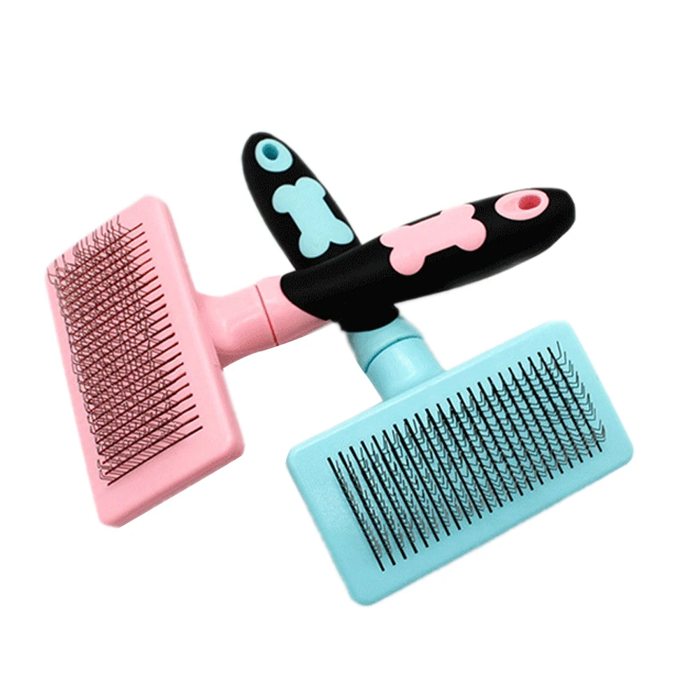 Self Cleaning Dog Brush Slicker Massage Particle Pet Comb For Dogs Cat