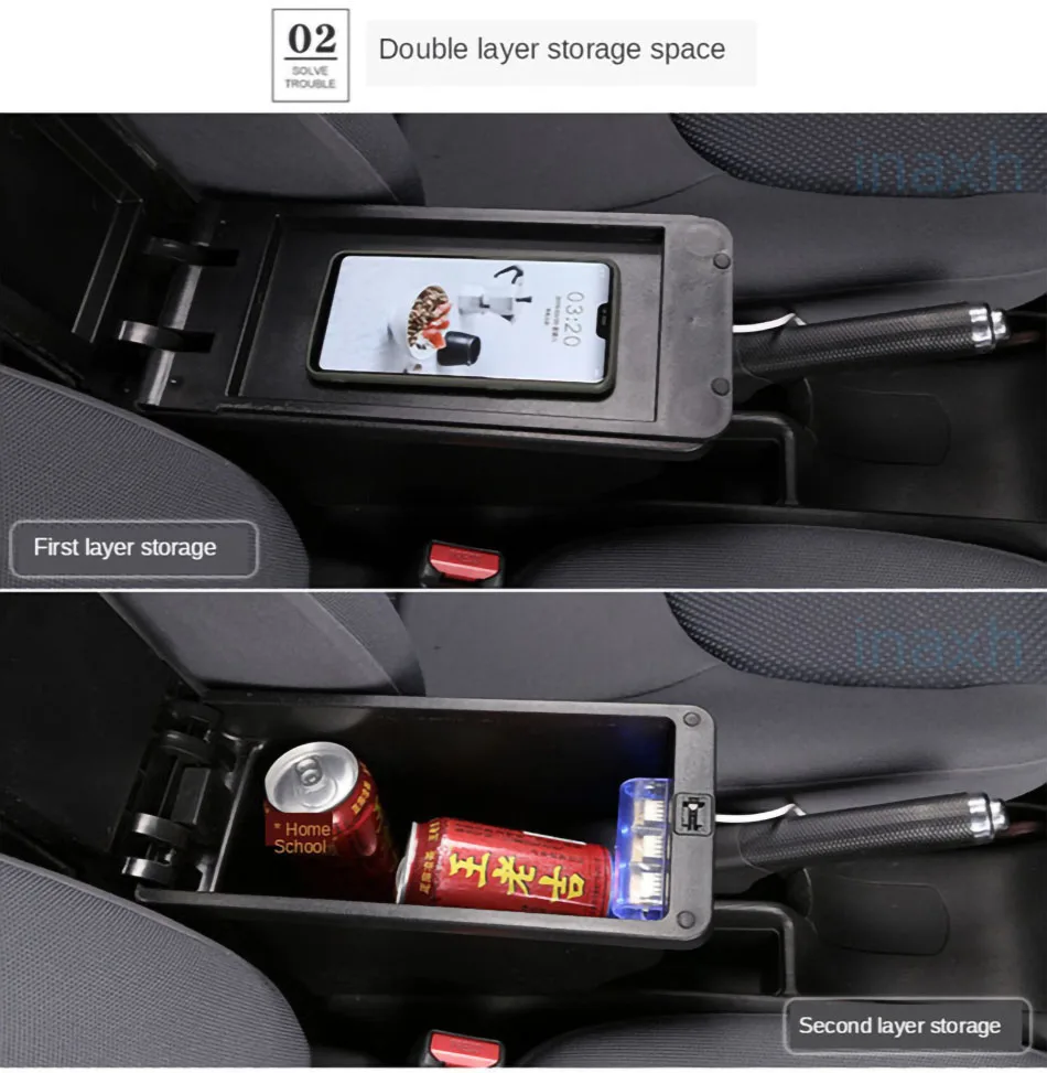 Für HYUNDAI Getz Armlehne für Hyundai Getz Auto-Armlehnenbox Nachrüstteile Spezielle Mittelkonsole Aufbewahrungsbox Auto-Zubehör – Detail 6