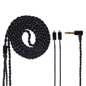 

FDBRO 4 Cores Oxygen-free Copper Silver-plated Earphone Cable 3.5mm Diy Headphone Wire MMCX 2PIN A2DC Cable