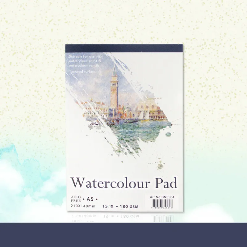 A5/A4 Watercolor Book Water Color Paper Sketch Notepad for Painting Drawing Diary Journal Creative Notebook Art Supplies | Канцтовары