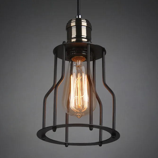 

A Generation of Fat American-Style Village Industrial-Style Iron Art Cage Chandelier Cool Restaurant Study Lamp Living Room Chan