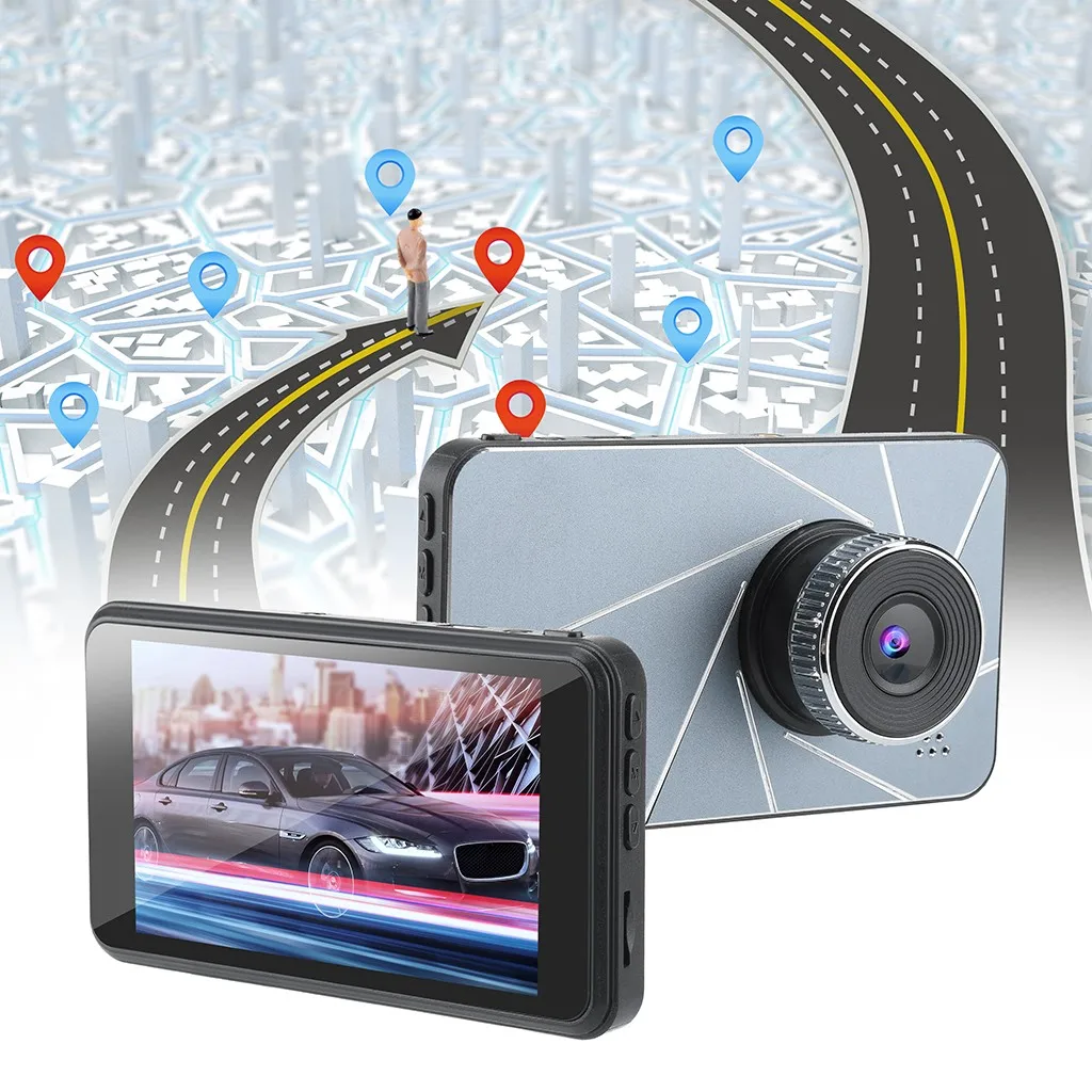 Dash Cam 4k lcd FHD 1080p 170 градусов широкоугольная приборная панель автомобильный видеорегистратор Автомобильный видеорегистратор dash-cam Автомобильный видеорегистратор