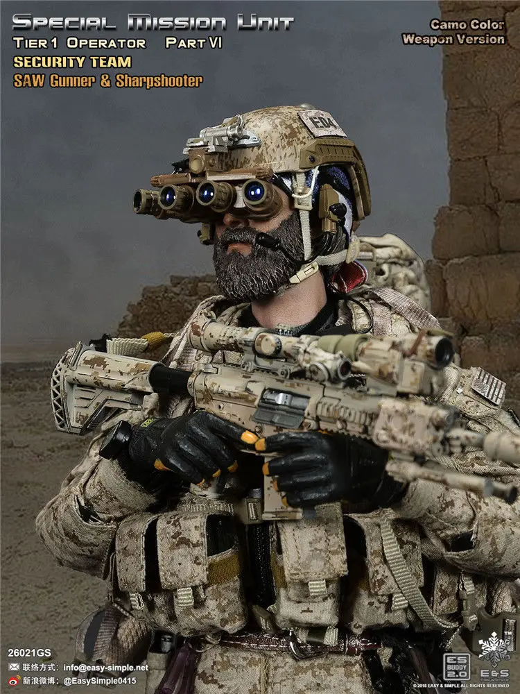 

Collectible Full Set Soldier Figure 26021GS 1/6 SMU Special Mission Unit Tier-1 Operator Part VI Deluxe Pack 12inch Collectible