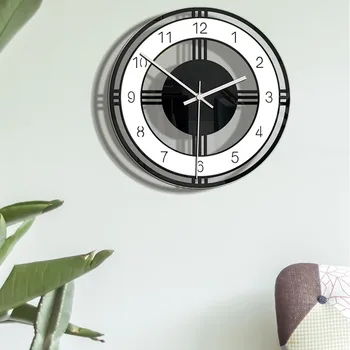 

Nordic Style Wall Clock Silent Transparent Acrylic Clock Home Living Room 2019 High Quality Support Wholesale Dropshipping