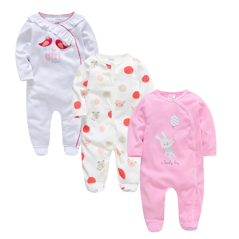 Honeyzone/Детский комбинезон для новорожденных; Bebe; одежда из хлопка с длинными рукавами для девочек; осенне-весенняя одежда для младенцев 0-24 месяцев - Цвет: PY10853842