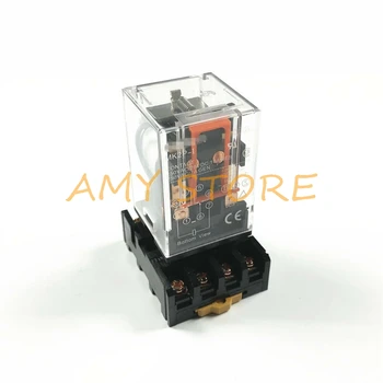 

MK2P MK2P-1 MK2P-I General Purpose Relay 10A 250V 8 Pin DPDT With PF083A Socket 220V 110V AC 12V 24V DC Coil