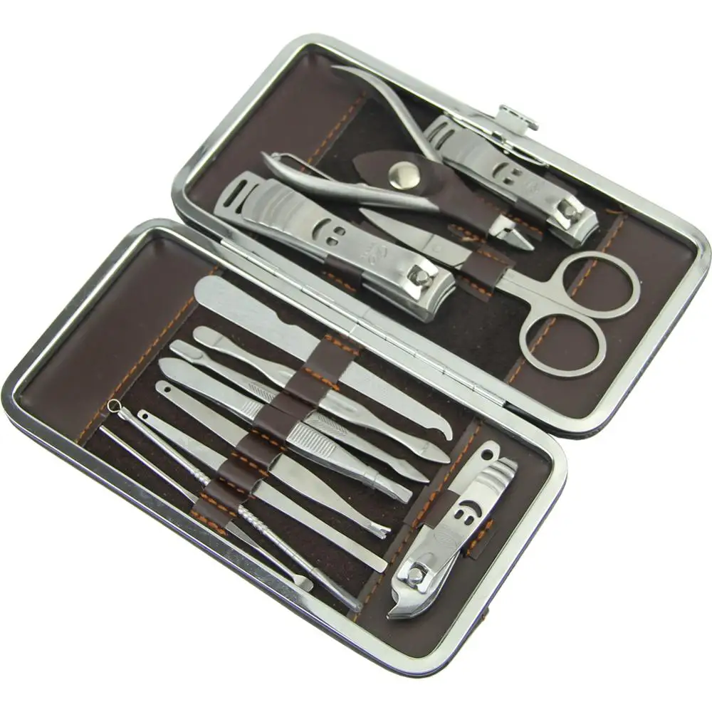 Handy Pedicure / Manicure Set Nail Clippers Cuticle Clippers Grooming Kit 12 in1