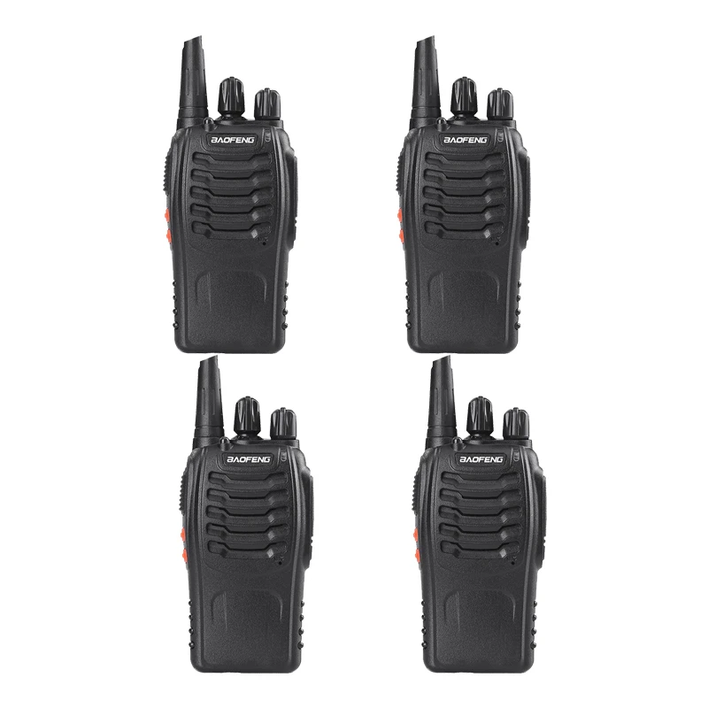 

4pcs Baofeng BF-888S Walkie-talkie UHF Long Range 400-470MHz CB Ham 2 Way Radio hf Transceiver BaoFeng BF 888s Walky Talky