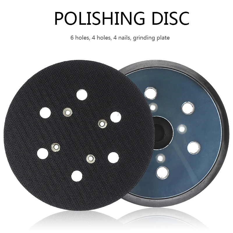 

6"150mm 6 Holes Sander Backing Pad Hook&Loop Sanding Pads Replacement Disc for Electric Grinder Power Tools