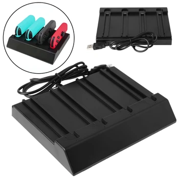 

OOTDTY 4in1 USB Charge Station Dock Stand Charger For Nintendo Switch JoyCon Controller