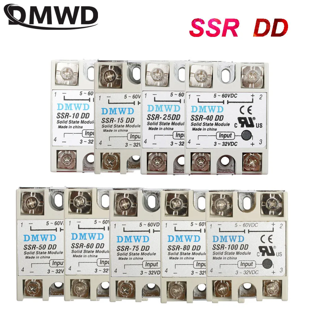Промышленные твердотельные реле SSR DD с защитным флаг 80DD DC управления переменного