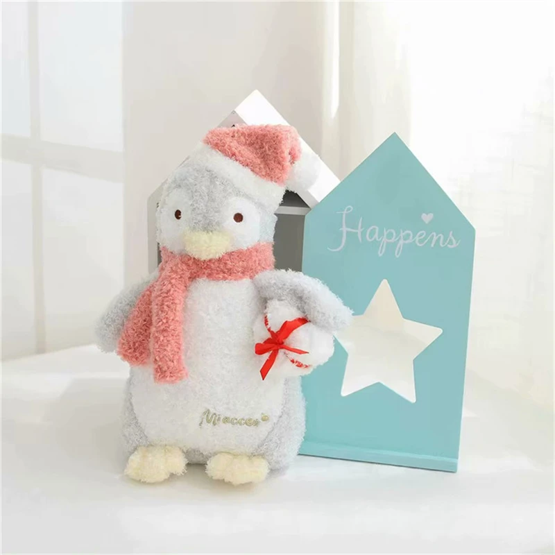Ins мультфильм рождественский пингвин супер мягкий милый подарок пингвин длинная плюшевая игрушка мягкая кукла скандинавский Дом Декорация Рождественский подарок для детей - Цвет: penguin
