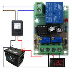 1pc 12V Intelligent Charger Module Power Supply Controller Board Automatic Battery Charging Stop Switch