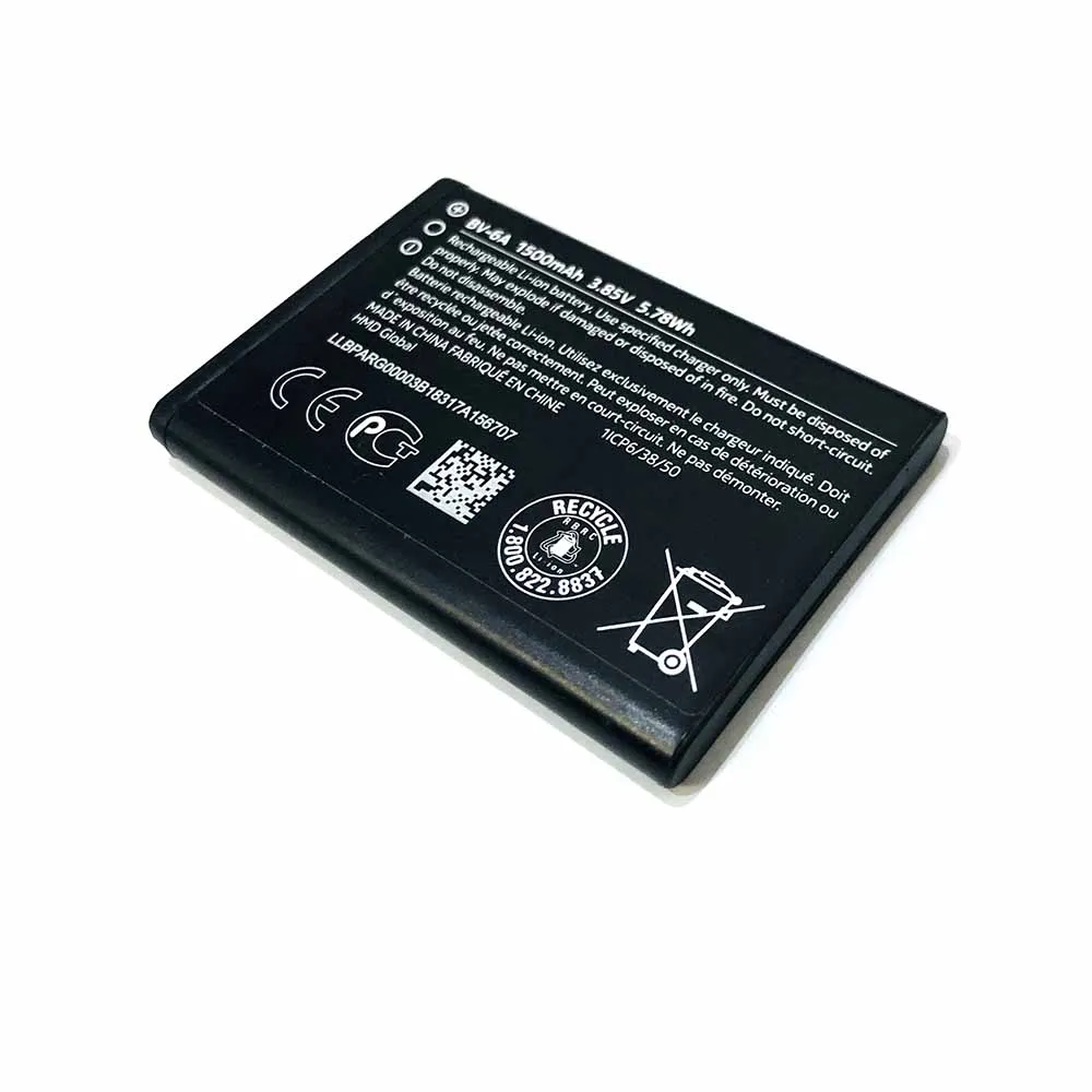 BV-6A батарея для Nokia банан 2060 3060 5250 C5-03 8110 1500 мАч