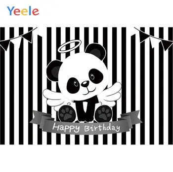 

Yeele Panda Bamboo Flag Customized Baby Portrait Birthday Party Photographic Backgrounds Photography Backdrops For Photo Studio