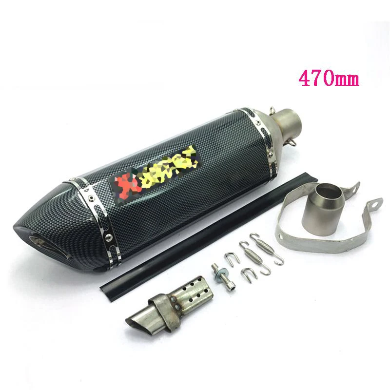 570 мм/470 мм/370 мм Универсальный 51 мм Akrapovic глушитель выхлопной трубы мотоцикла из нержавеющей стали глушитель для выхлопной трубы