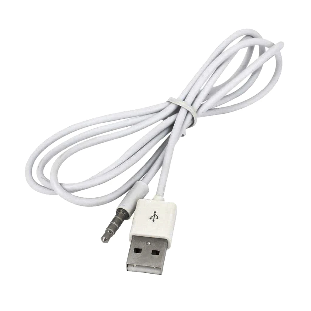 2 шт 3,5 мм штекер к USB 2,0 Мужской MP3 AUX аудио разъем конвертер кабель Шнур