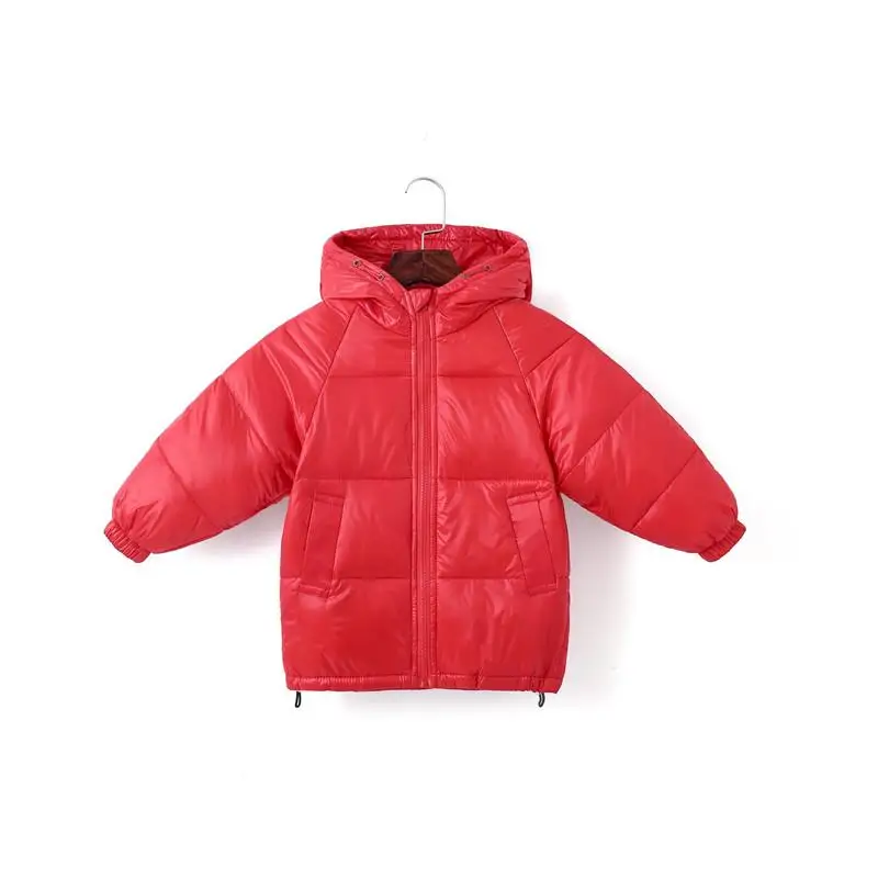 Winter New Children Girls 90% White Duck Down Hooded Coat Parkas Kids Boys Girls Warm Thick Jacket Toddler Outerwear NO21 - Цвет: Красный