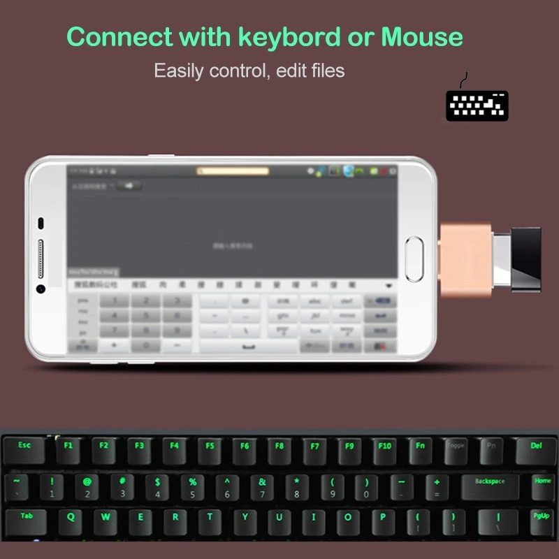 USB-C type C 3,1 USB Женский OTG кабель адаптер для samsung Xiaomi OTG конвертер данных