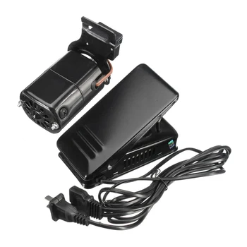 

110V 6000rmp Universal Sewing Machine Motor 1.0Amp & Foot Pedal Set Black