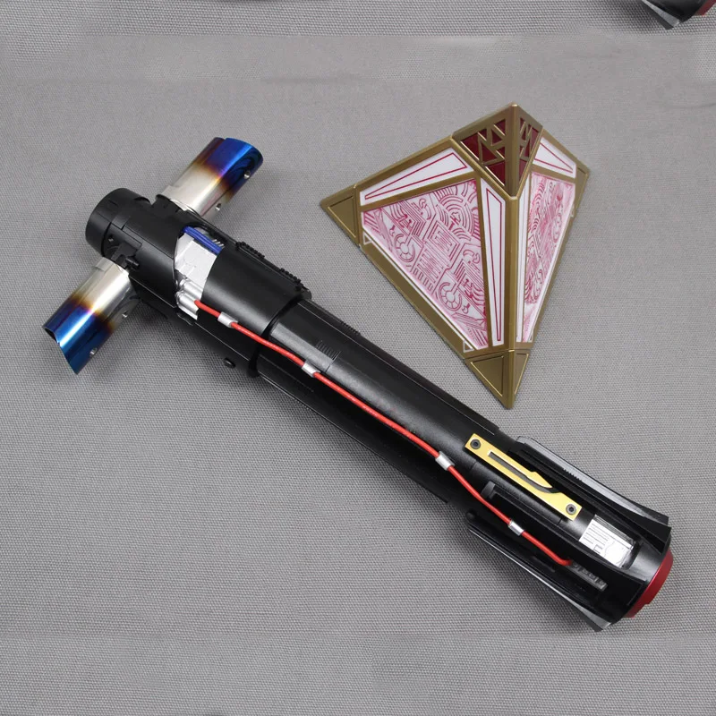 Звездные войны Kylo Ren Crossguard сабля Металлическая рукоятка пиксельный меч световой