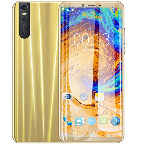 Cectdigi X17 2200 мАч самая дешевая Быстрая MTK6582 Смартфон Android OS 5,1 FACE ID 1 Гб+ 8 Гб 5,5 дюйма 2МП+ 5Мп мобильный телефон - Цвет: Grandient Gold