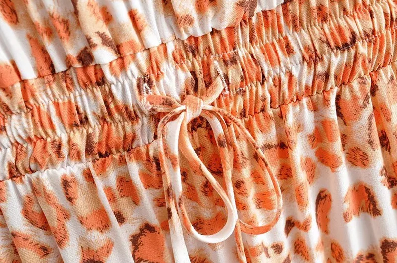 Everkaki Boho Короткое женское платье-комбинация с цветочным принтом и оборками, летние женские платья, винтажные Мини платья для женщин, новинка, весна