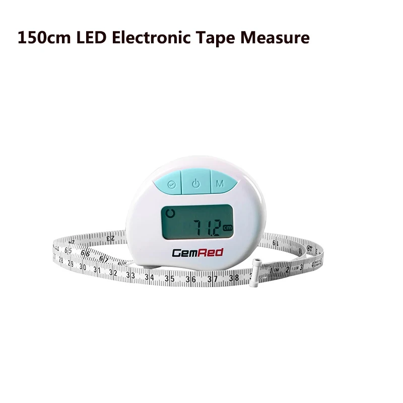 Digital Body Tape Measure 150cm LED Electronic Health Band Tape Ruler  Circumference And Linear Measure Mode
