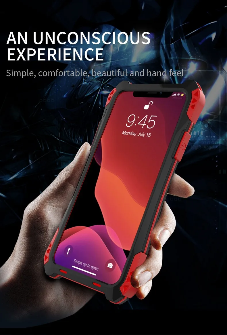 360 Защитный чехол для iphone 11 Pro MAX роскошный ударопрочный металлический силиконовый бронированный прозрачное стеклянное покрытие для iphone 11 Pro Жесткий ТПУ