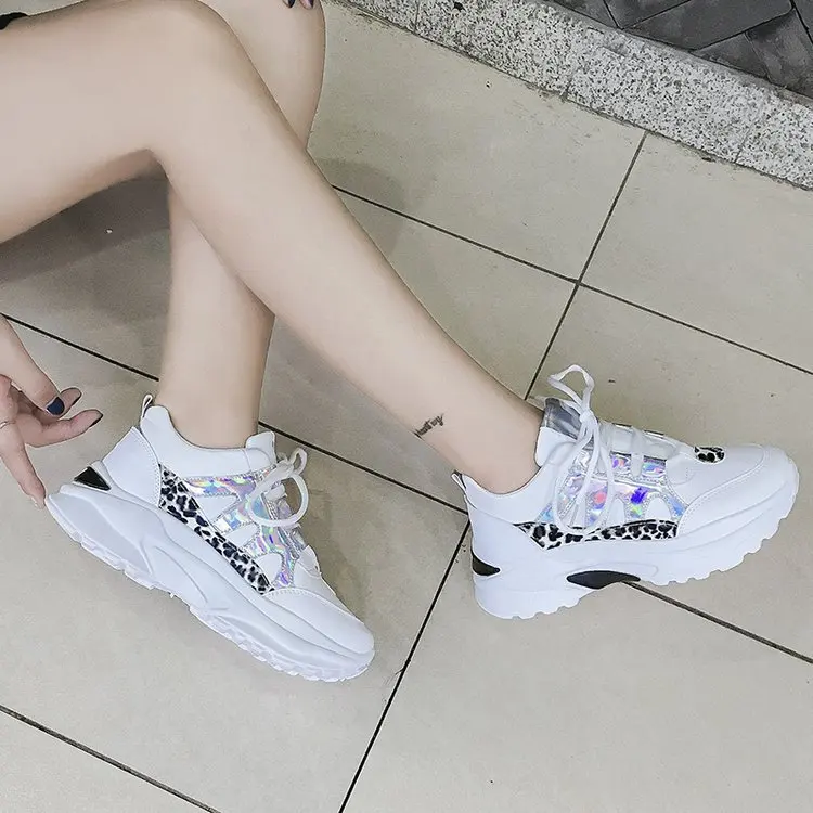 

Women's Platform Sneaker Chunky Shoes Women Thick Sole WomanTrainers Ladies Footwear zapatos de mujer flat shoes women