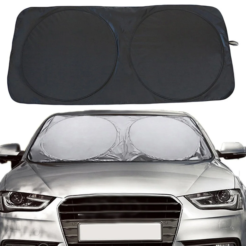 

150 x 70cm Car Sunshade Sun Shade Windshield Front Rear Window Film Visor Cover UV Protection Reflector Car-styling Protector