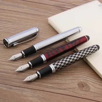 

JINHAO X750 Iridium fountain pen METAL write SCHOOL SILVER Stationery Student Office school supplies