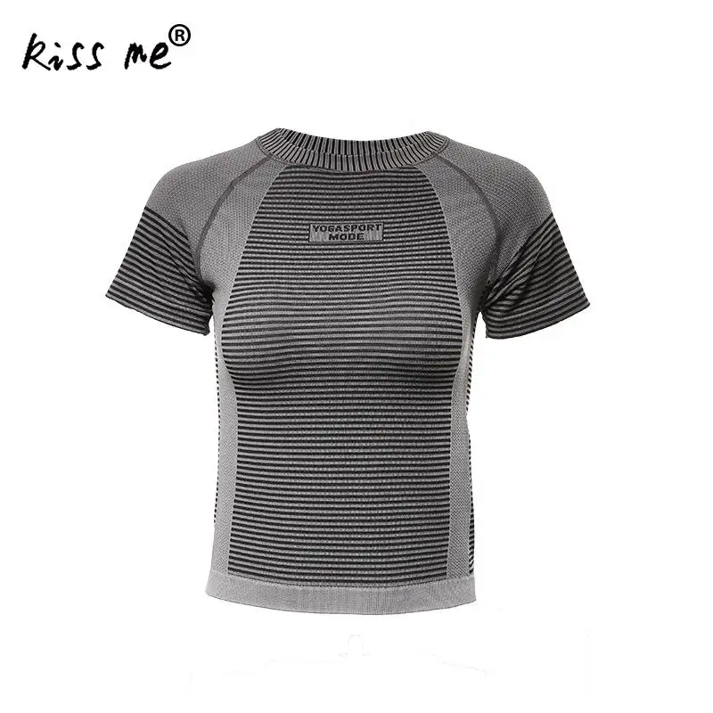 Штаны, тонкие, обтягивающие, Стиль Для Женщин Йога футболки короткий рукав Для женщин бег спортивный костюм Одежда для тренировок, фитнеса тренировочная футболка женский спортивный костюм