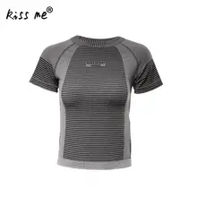 Штаны, тонкие, обтягивающие, Стиль Для Женщин Йога футболки короткий рукав Для женщин бег спортивный костюм Одежда для тренировок, фитнеса тренировочная футболка женский спортивный костюм