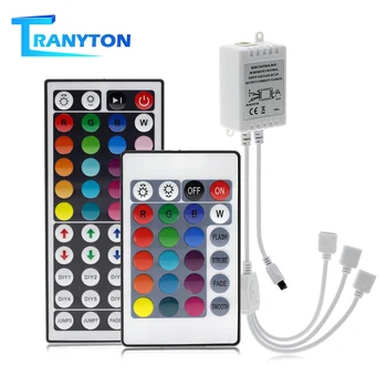 

LED RGB Controller DC12V Mini 44/24 Key IR Remote Controller For 3528 5050 RGB LED Strip Lights