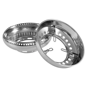 

Home Pot Holder Stainless Steel Heat Insulation Universal Kitchen Windproof Gas Stove Cover Gather Fire Tools Double Layer