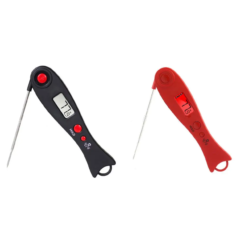 Digital Food Thermometer Instant Read Large LCD Display Long Probe Kitchen Tool