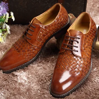 

KPOCCOBKN Loafers Men Genuine Leather British Style Pointed Fashion Men Shoes Loafers Full Grain Leather Cow Leather Slip-on