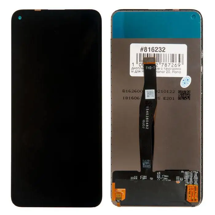 Display Assembly with fingertip for Huawei Honor 20, honor 20 pro, Nova 5T, black display