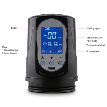 Electric Penis Pump for Men Penis Extender Vacuum Pump Massager Cock Ring Male Penise Enlargement Masturbator Sex Toys for Men 3