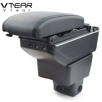 

Vtear For Mazda CX-3 CX 3 CX3 car armrest leather arm rest styling rise storage box decoration center console accessories 2018
