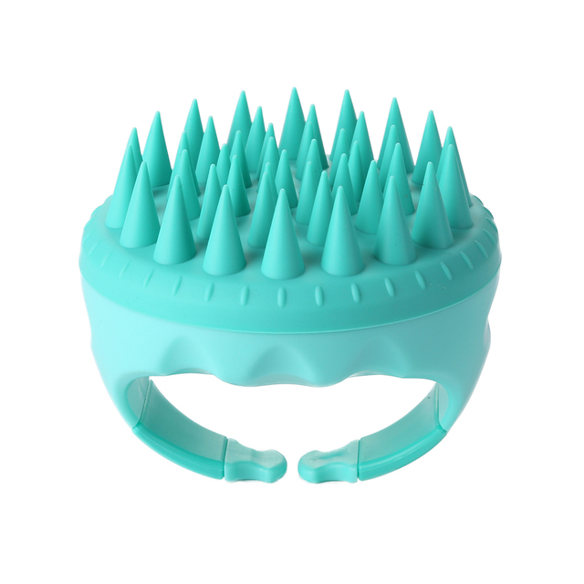 Silicone Shampoo Brush Handheld Round Soft Scalp Massage Brush Bath Massage Brush Hair Shower Brush Comb Hair Care