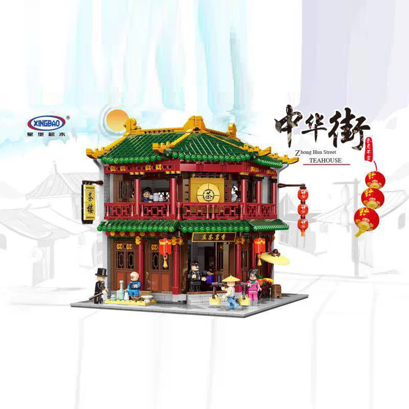 Новинка XINGBAO 01021 3033 шт чайный домик в стиле Toon, строительные блоки, игрушки, рождественские подарки на год