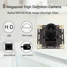 ELP 5mp модуль камеры usb 2,0 высокоскоростной Aptina MI5100 HD MJPEG 30fps при 1080P UVC Usb Cmos модуль камеры для сканирования