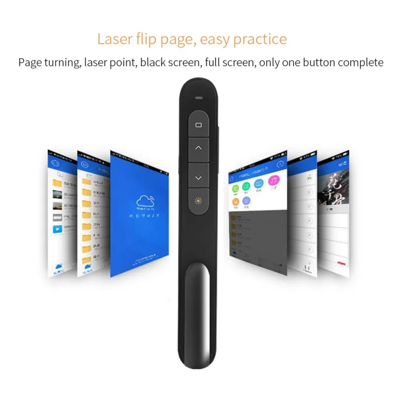 

2.4GHz Wireless Presenter Page Flapper RF USB Powerpoint PPT Presentation Pointer Remote Control For Meeting Speech